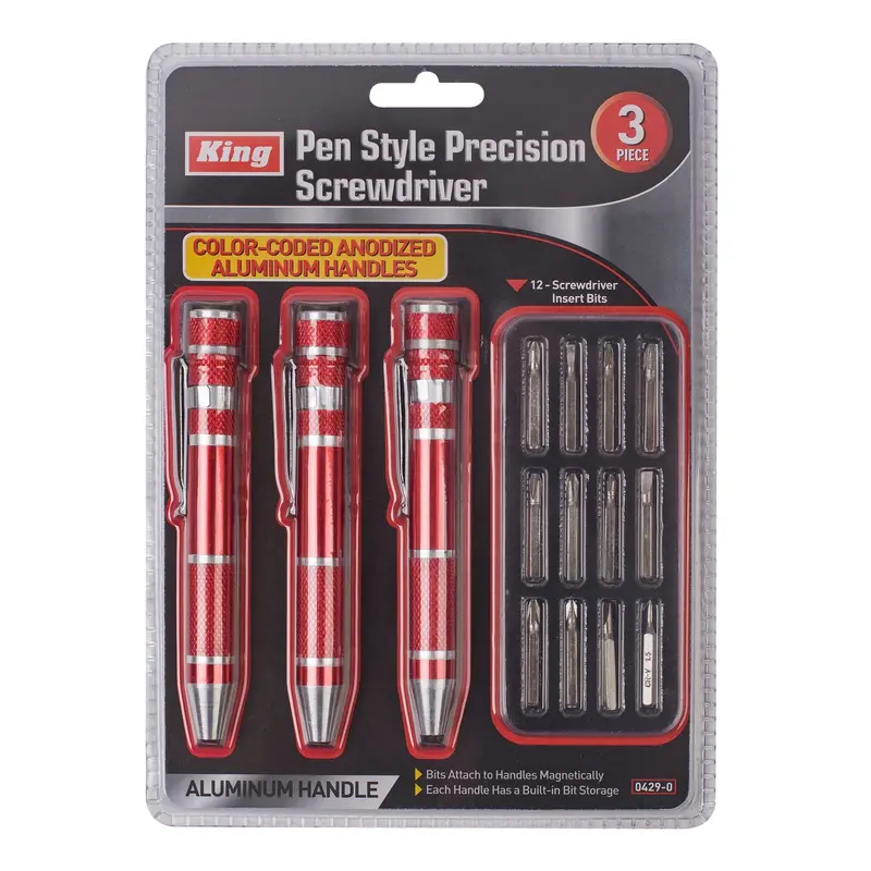 0429-0 – Three-Piece Pen-Style Precision Screwdriver Kit 1