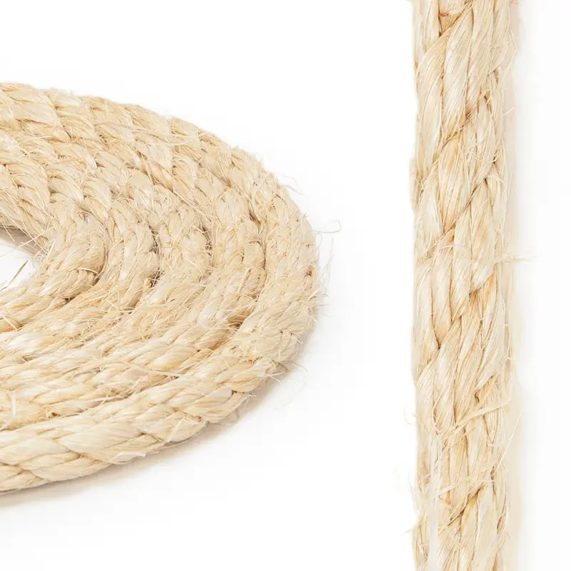 1/2" Twisted Sisal Rope – Natural Fiber Cord For Farm, Garden & Crafts 1