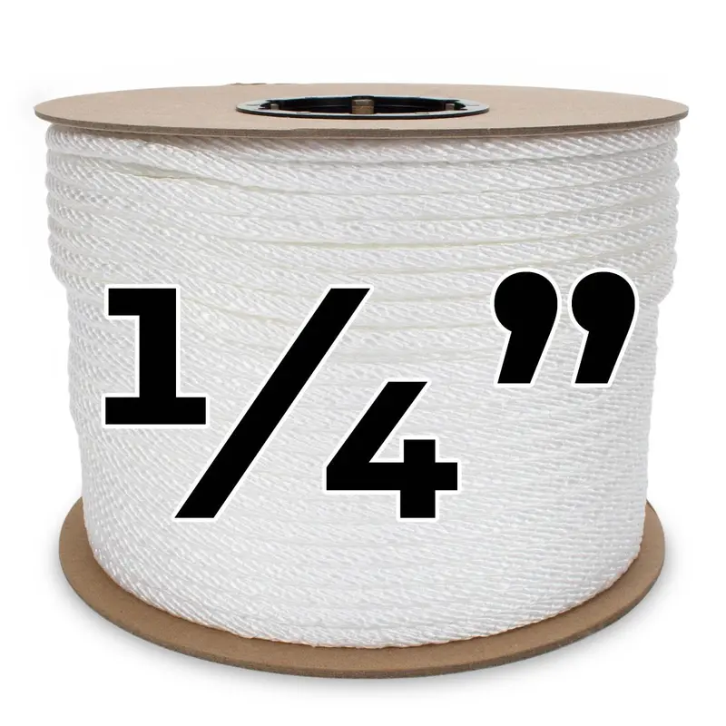 1/4-Inch White Multi-Filament Polypropylene Rope – 1000-Foot Spool 1