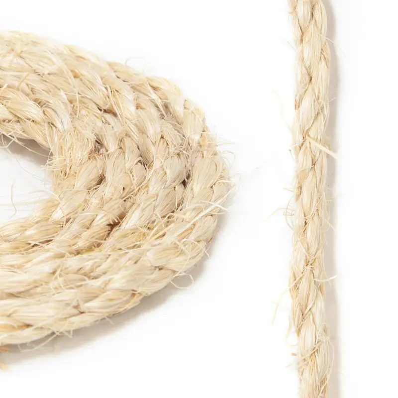 1/4" Twisted Sisal Rope – Fine-Gauge Natural Cord For Light-Duty Tasks 1