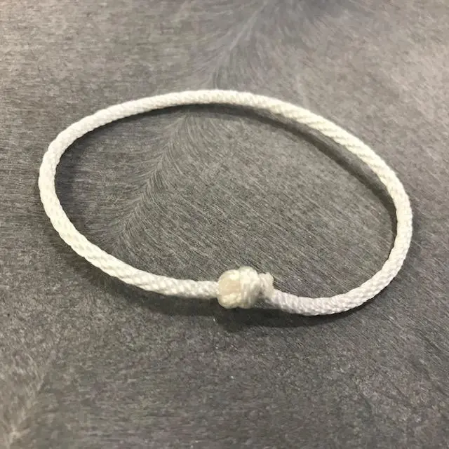 1/8-Inch × 4-Inch White Solid-Braid Polyester Loop 1