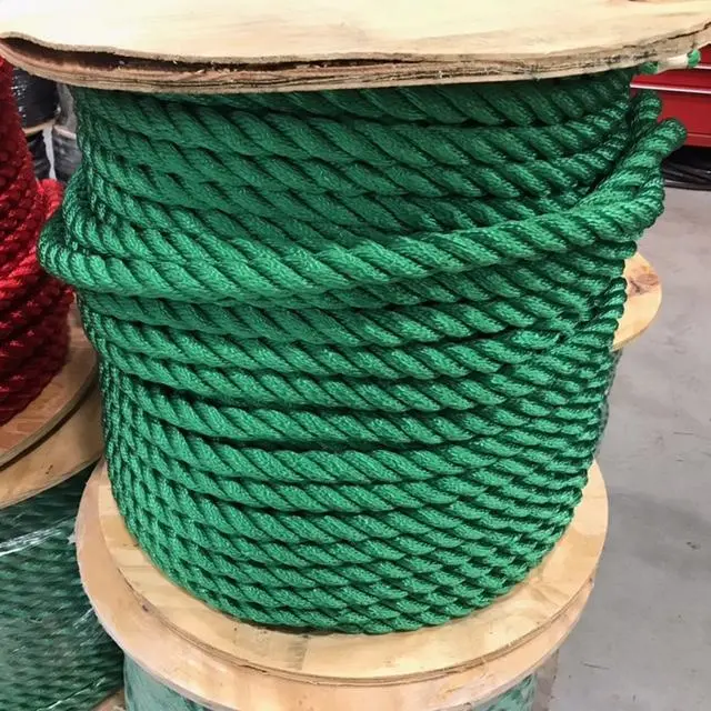 1-Inch 3-Strand Green Polyester Rope – Sold By The Foot 1