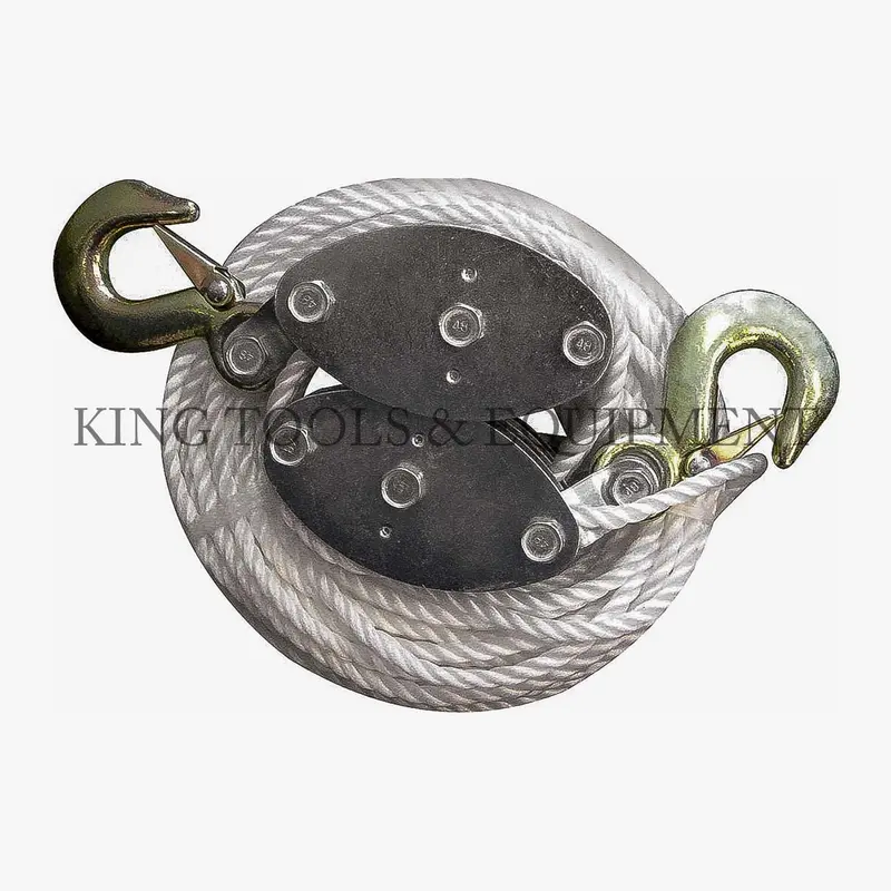 1-Ton Portable Rope Hoist – Light-Duty Lifting Mechanism With Smooth Brake 1