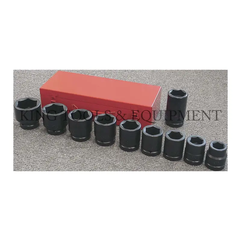 11-Piece Sae 1" Drive Shallow Impact Socket Set – Model 2011-1 1
