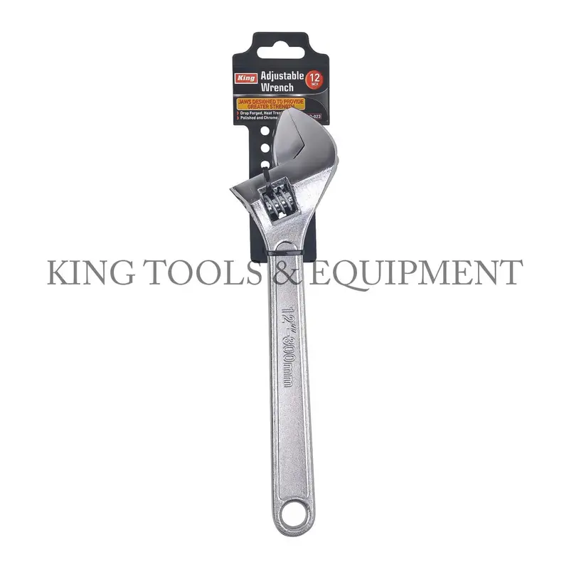 12-Inch Adjustable Wrench With Ergonomic Grip – Model 0342D-0 1