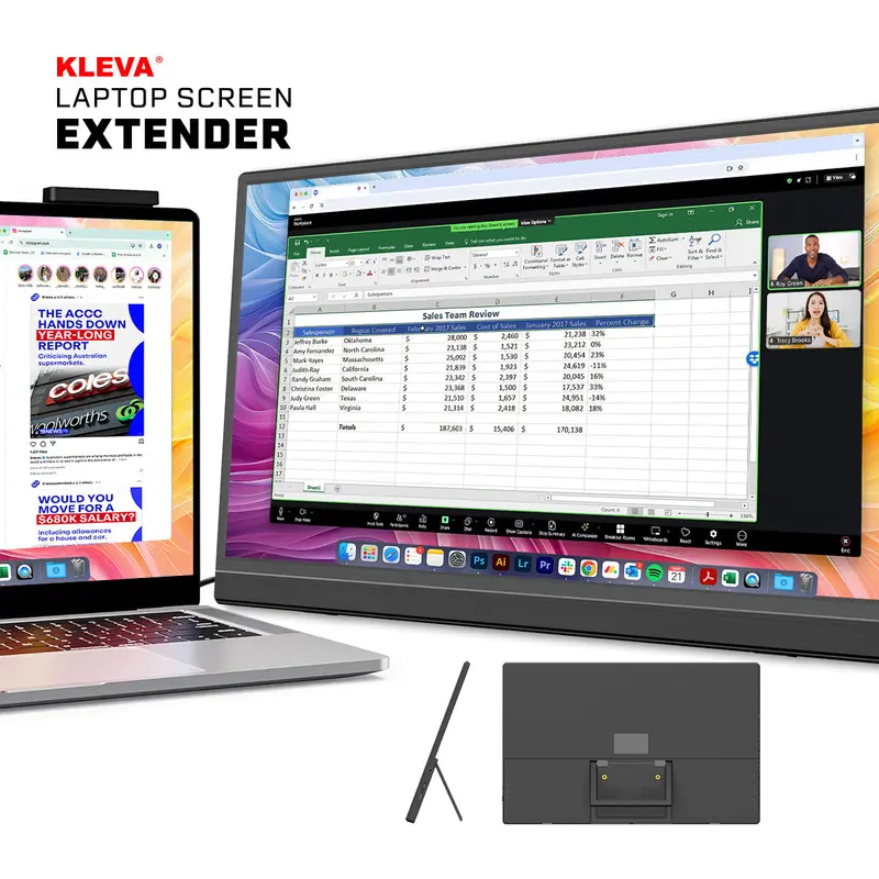 15.6-Inch Portable Laptop Monitor Extender – Usb-C & Hdmi Compatible Display 1