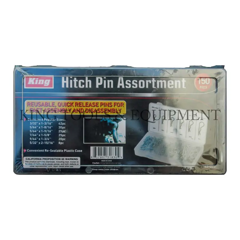 150-Piece Hitch Pin Set For Trailers, Hitches, And Towing Equipment 1