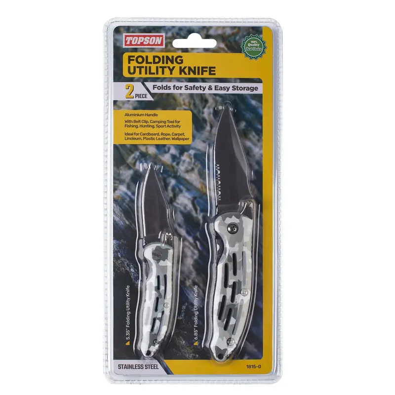 1815-0 – Topson 2-Piece Folding Utility Knife Set 1