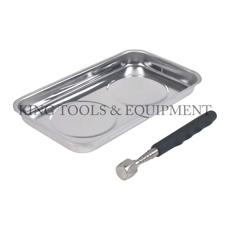 2-Piece Magnetic Tool Kit – Includes Tray And Retrieval Pick-Up Tool 1