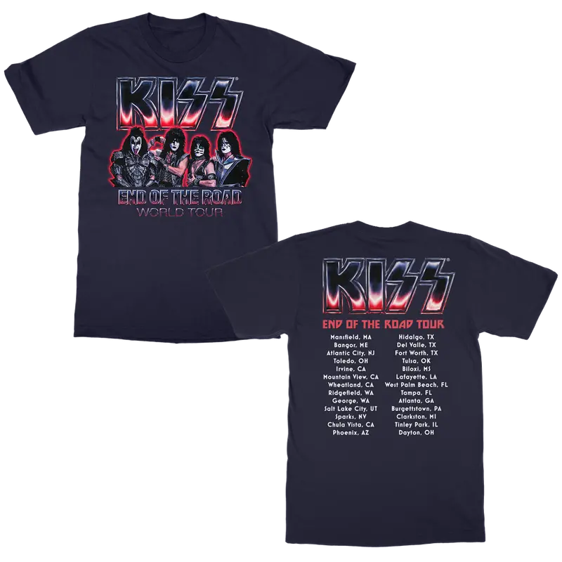 2021 Chrome Navy Tour Official T-Shirt 1