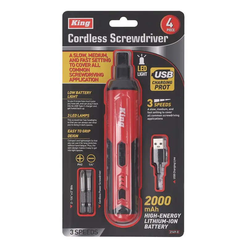 2149-0 – Cordless 3.7V Electric Screwdriver For Diy Projects 1