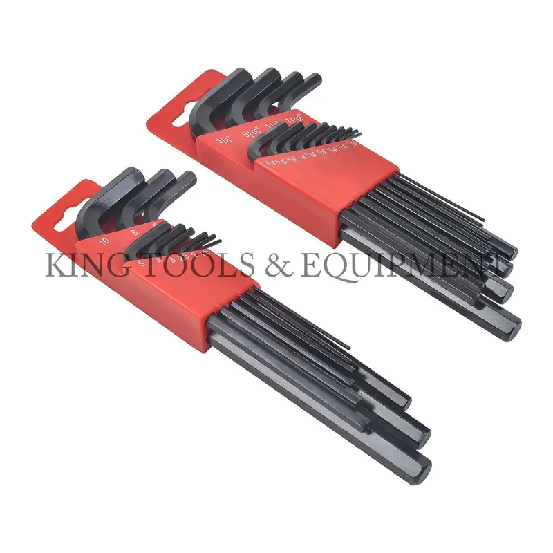 22-Piece Sae And Metric L-Shaped Hex Key Wrench Set (Model 1154-0) 1