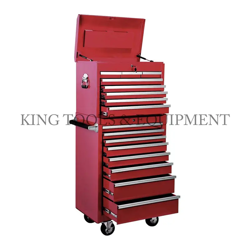 26-Inch Steel Tool Cabinet – Mobile Workshop Storage With Swivel Casters & Locking Drawers 1
