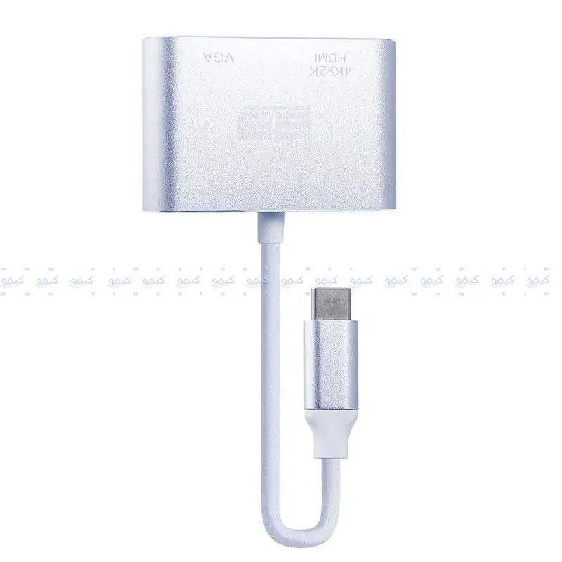 2B Cv143 Usb-C To Dual-Output Adapter — Vga + Hdmi, Plug-And-Play 1