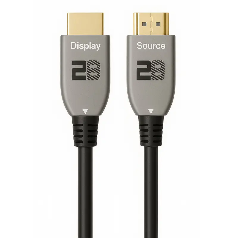2B Dc292 Active Fiber Hdmi Cable – 4K Ultra Hd, 20M Reach, Black 1