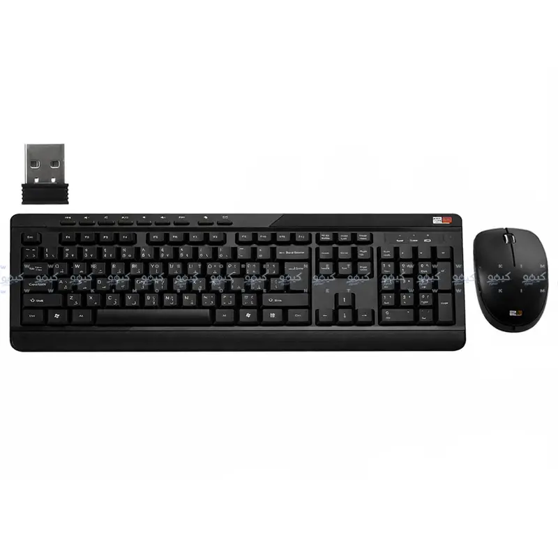 2B Kb443 Wireless Keyboard And Mouse Set — Bilingual Layout (English & Arabic) 1
