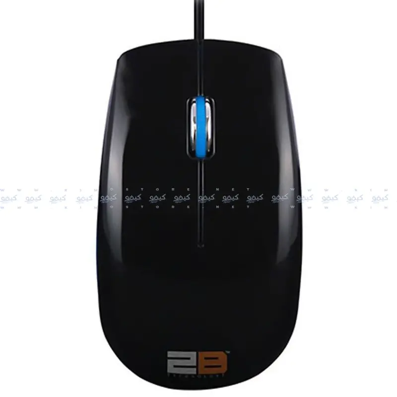 2B Mo16L Wired Optical Mouse – 1200 Dpi, Comfortable Blue Variant 1