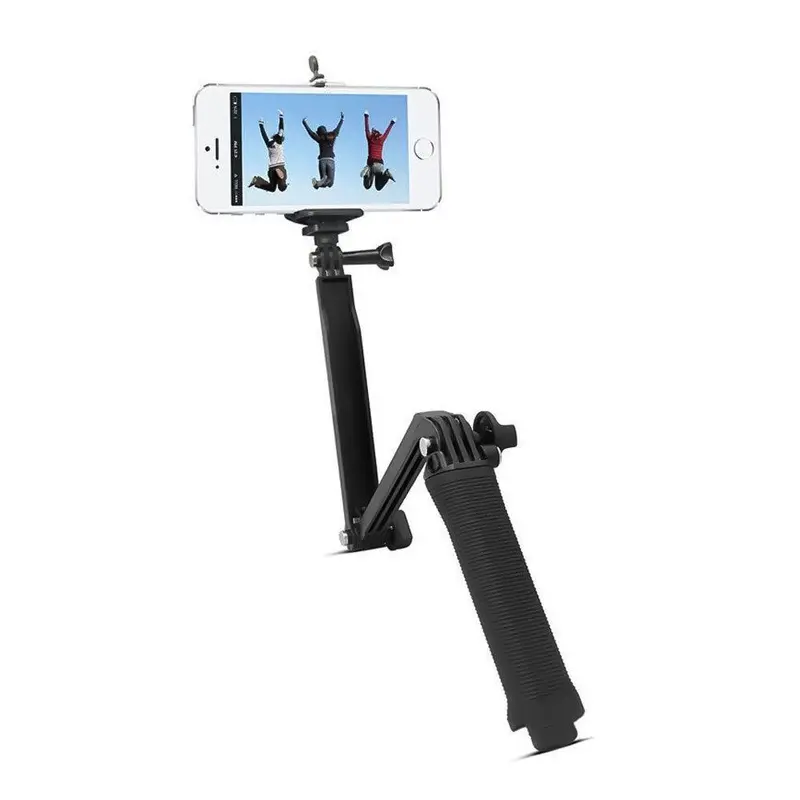 3-Way Adjustable Grip Monopod – Extendable Selfie Stick For Phones & Cameras 1