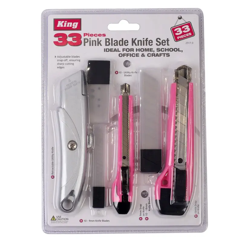 33-Piece Pink Oscillating Tool Blade Assortment 1