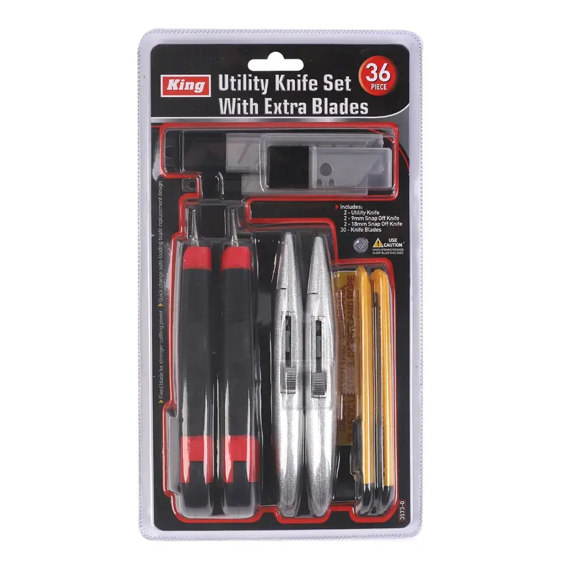 36-Piece Utility & Snap-Off Knife Kit – Includes Replaceable Blades & Accessories 1