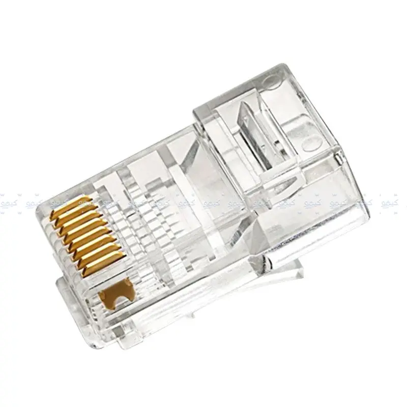 3Com Rj45 Cat6 Utp Connectors – 100-Piece Pack (Plastic Housing) 1