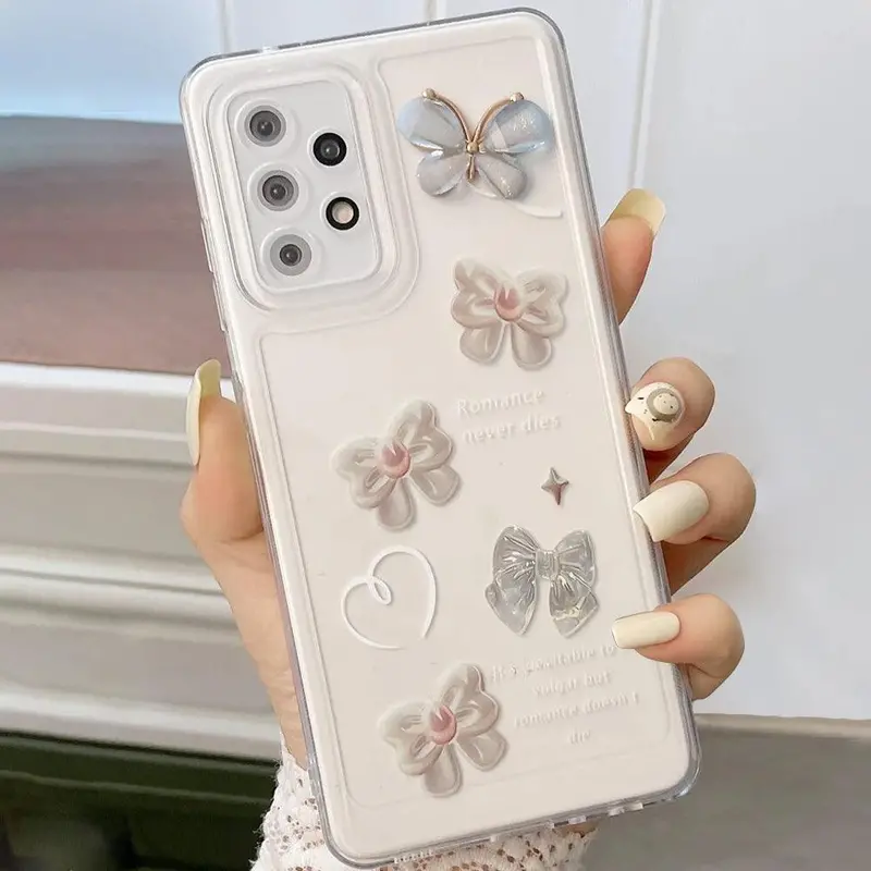3D Butterfly Decorative Iphone Case – Playful Raised Design, Lightweight Protection 1