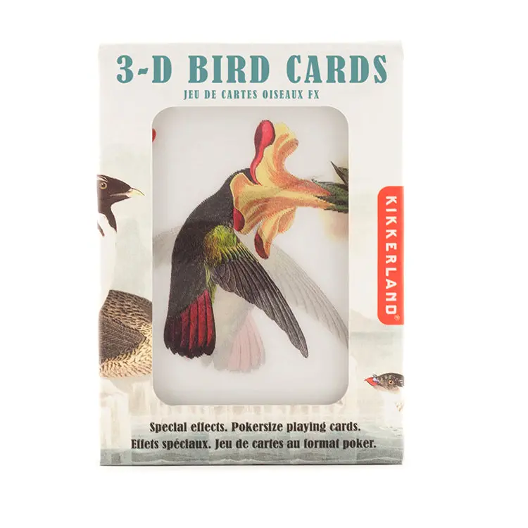 3D Illusion Bird-Themed Playing Cards 1