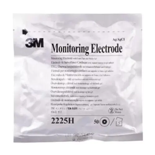 3M 2225H Pediatric Monitoring Electrodes – 3.3 × 4 Cm, 50 Units Per Box 1