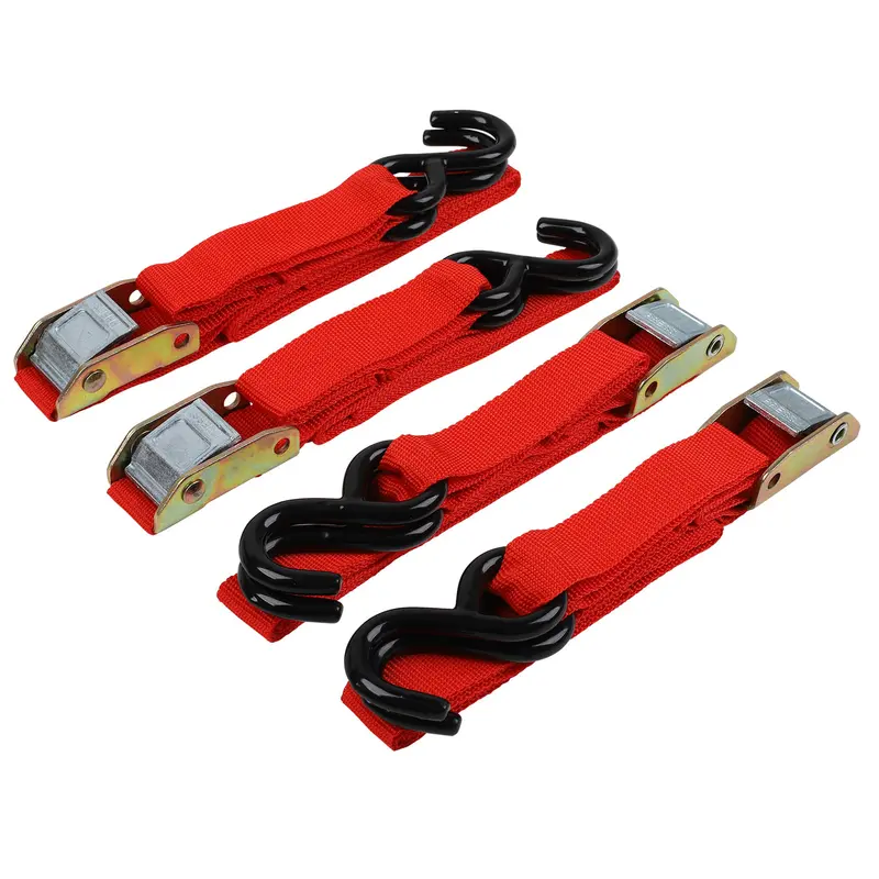 4-Piece Tie-Down Kit With 7/8" Ratchet Straps (6-Foot Length) - Model 1904-0 1