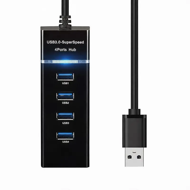 4-Port Usb 3.0 Hub – Plug-And-Play High-Speed Data Expansion 1