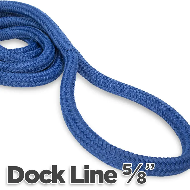 5/8" Premade Double-Braid Dock Line 1