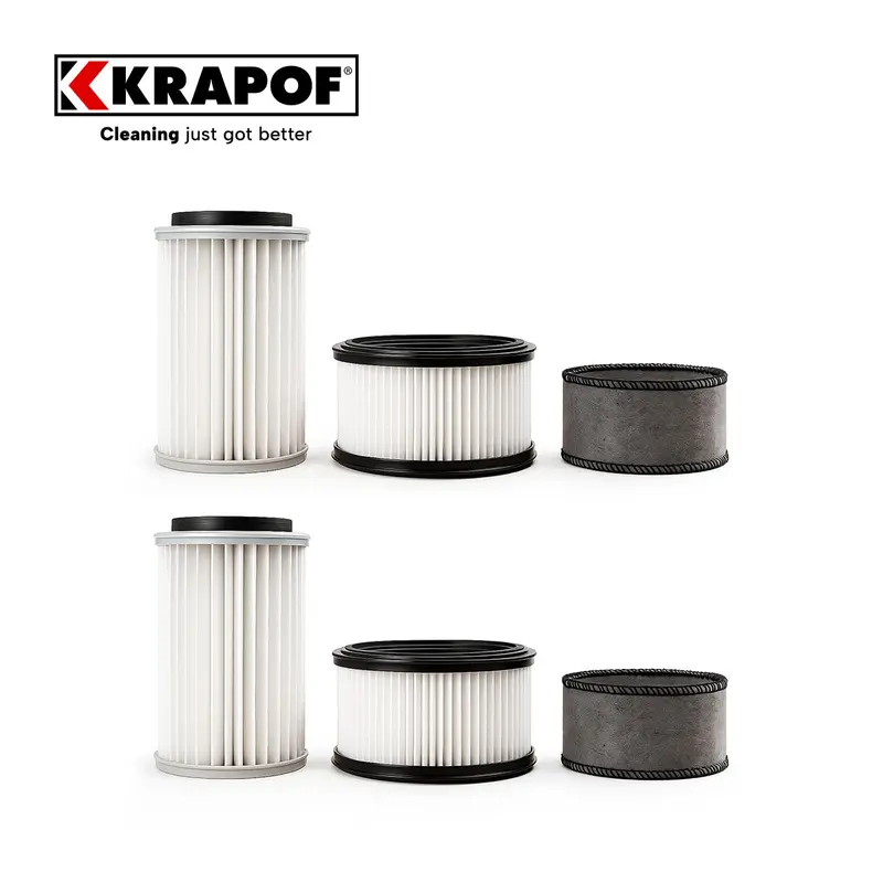6-Piece Filter Replacement Kit For Krapof® Self-Emptying Vacuum Systems 1