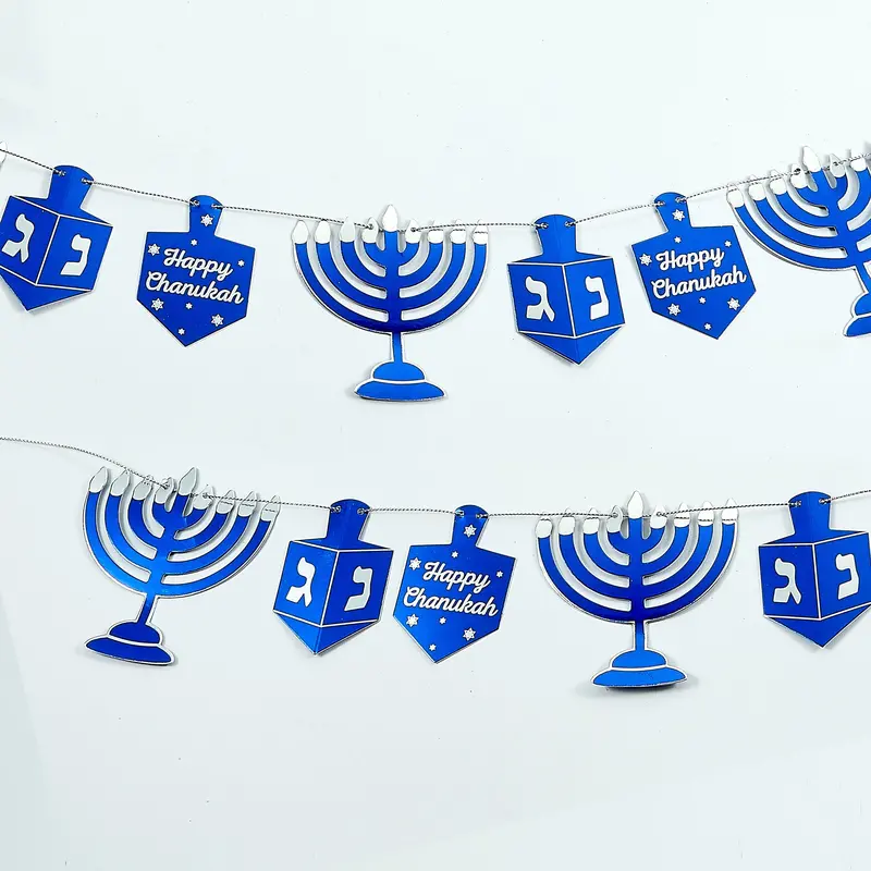 9-Foot Chanukah Garland – Festive Holiday Decorative Trim 1