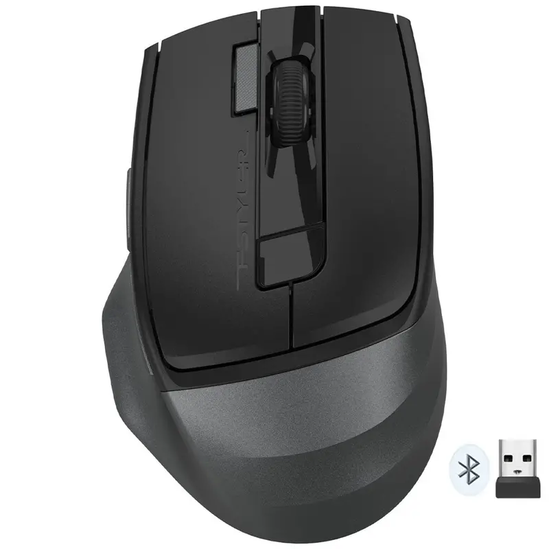 A4Tech Fb45Cs Air2 Dual-Mode Wireless Mouse – Bluetooth + 2.4Ghz, 2000 Dpi, Stone Grey 1