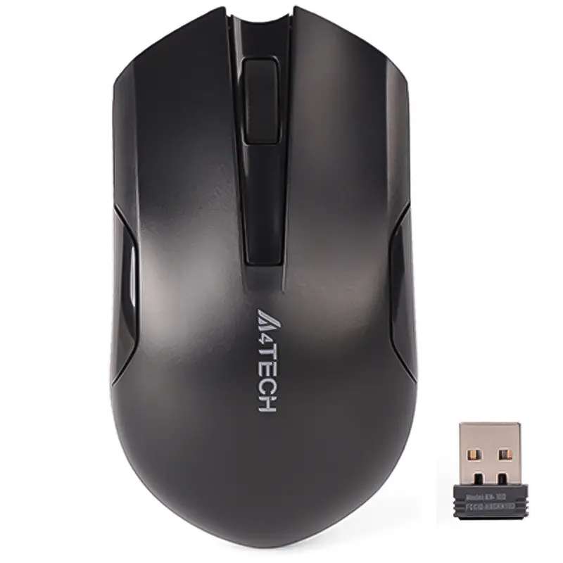 A4Tech G3-200Ns Wireless Optical Mouse – 1200 Dpi, Minimalist Black 1