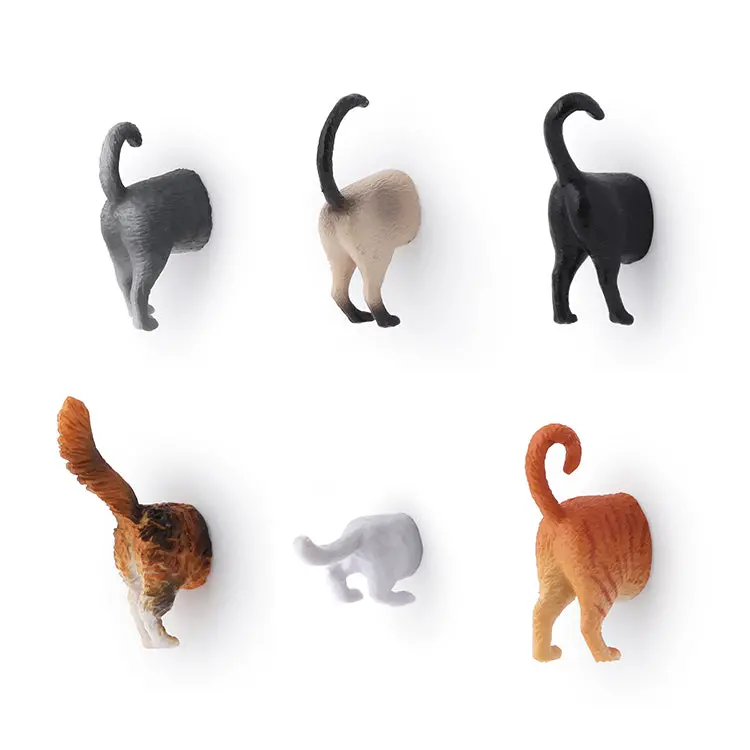 Adorable Cat Silhouette Fridge Magnets (Set Of 6) 1