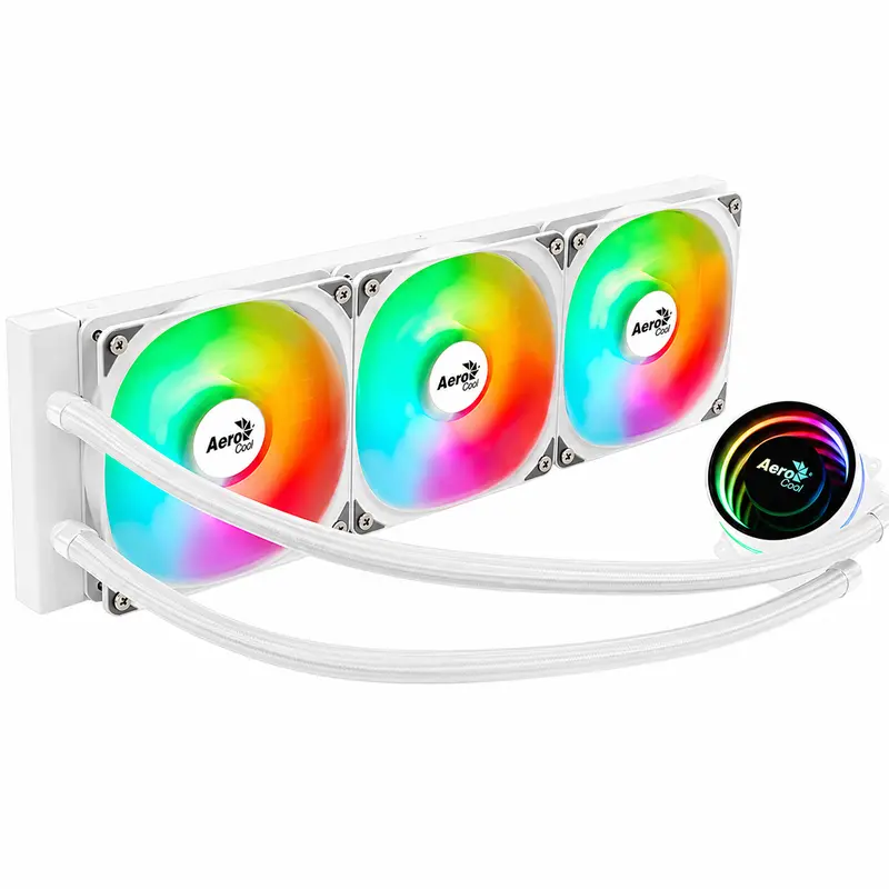 Aerocool Oasis L360 White Argb 360Mm Aio Liquid Cpu Cooler 1