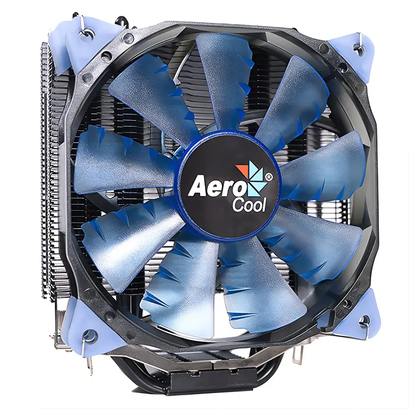 Aerocool Verkho 4 Dark Cpu Air Cooler – Tower Heatpipe Design, Quiet 120Mm Fan, Rgb Lighting 1