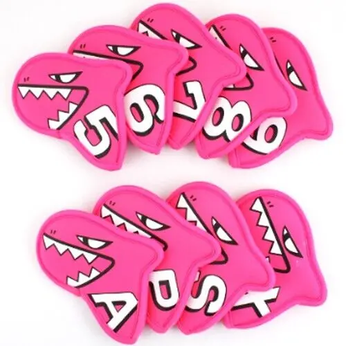 Aimshark Palette 9-Piece Iron Club Headcovers – Soft Pink Finish 1