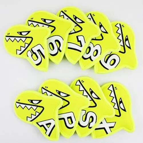 Aimshark Palette 9-Piece Iron Headcover Set – Sunny Yellow 1