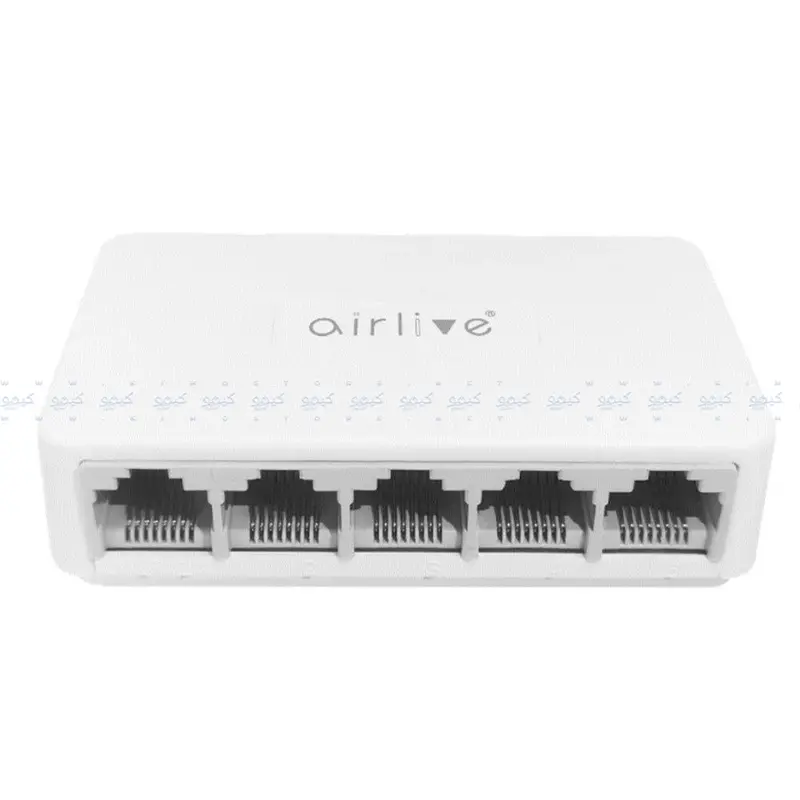 Airlive Live-5E Entry-Level Desktop Switch – 5-Port 10/100Mbps Unmanaged Network Hub 1