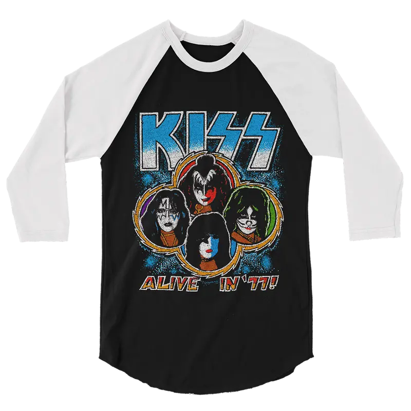 Alive In '77 Raglan Sleeve Shirt 1