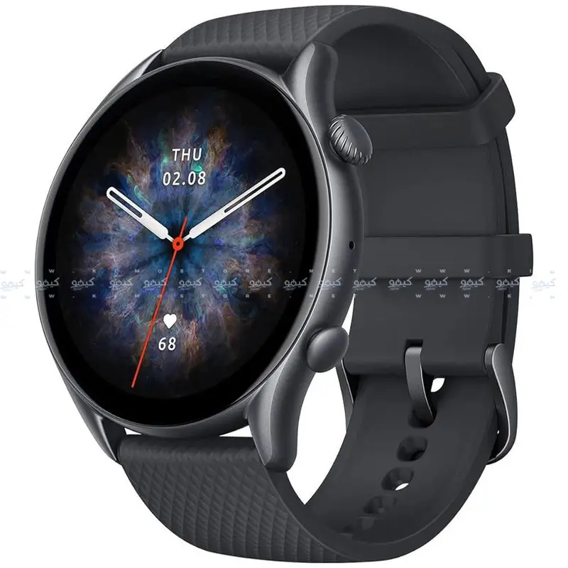 Amazfit Gtr 3 Pro Smartwatch – 46Mm Aluminum Body With Infinite Black Fluoroelastomer Band 1