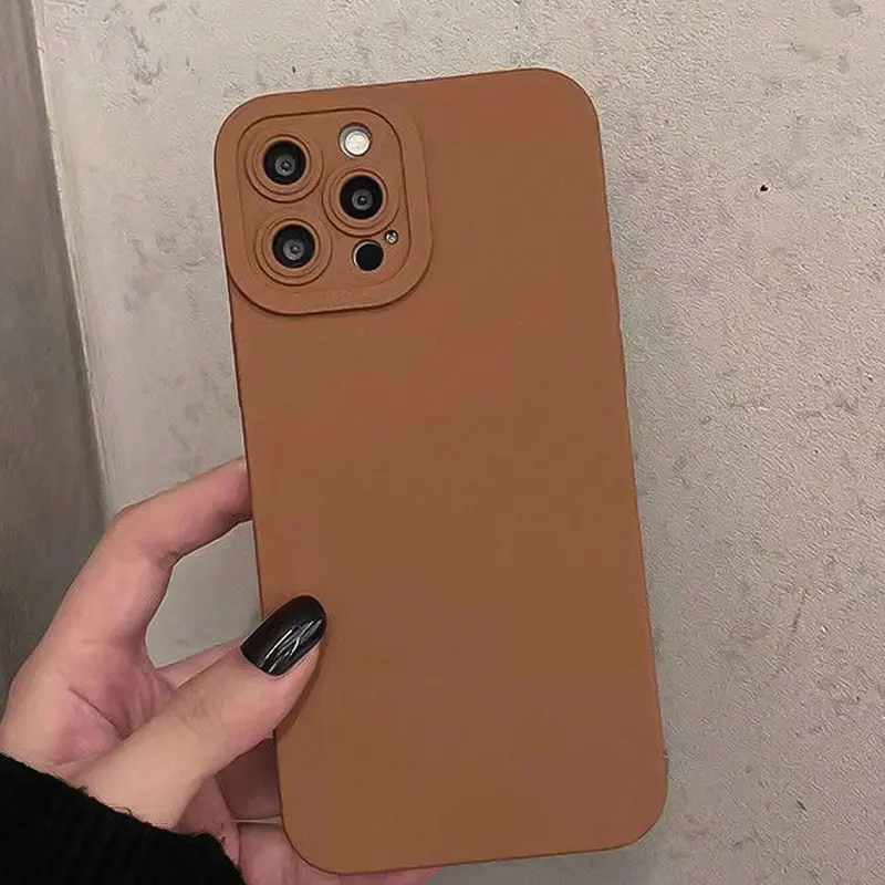 Angel Eye Full-Cover Iphone Case – Coffee Brown Premium Tpu Protection 1