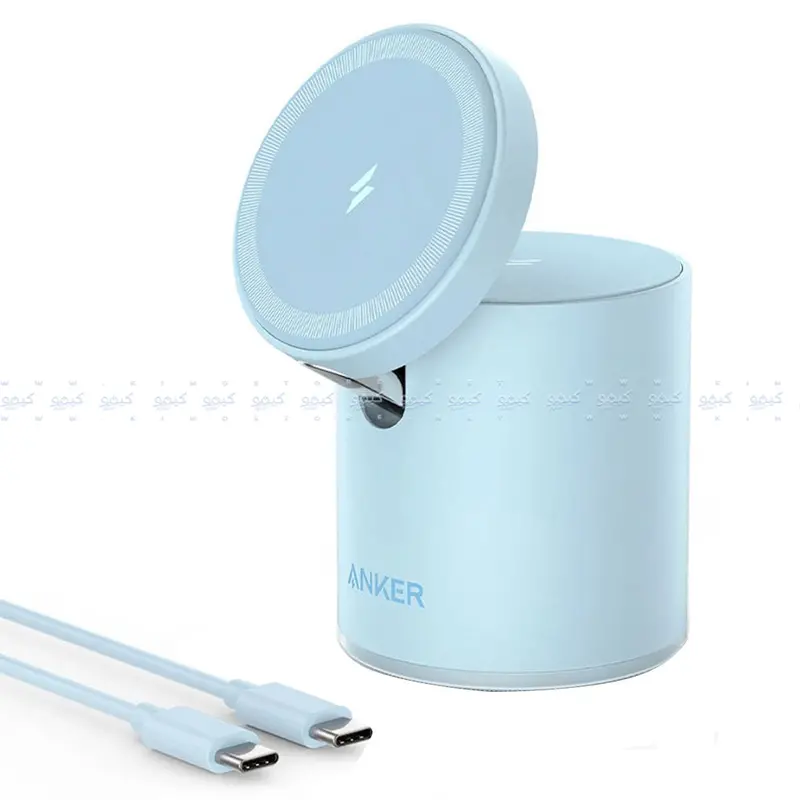 Anker Maggo B2568231 Magnetic 2-In-1 Wireless Charger – 7.5W, Blue 1