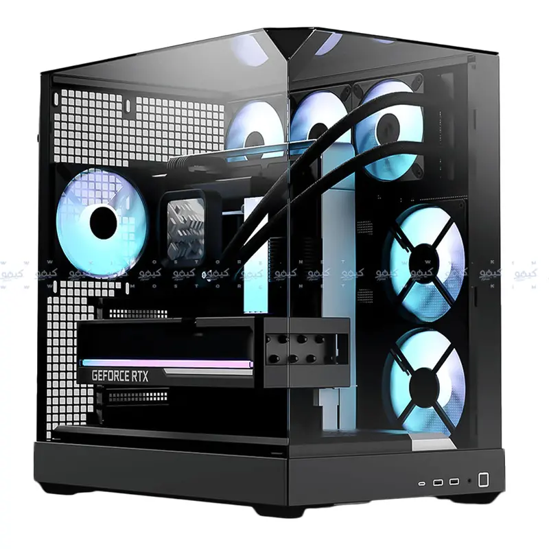 Apnx V2 Argb Mid-Tower Pc Case – Rgb Lighting & Modern Mesh Front 1