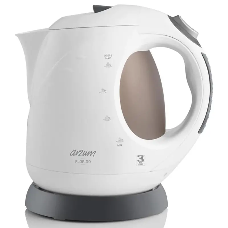 Arzum Florido Ar3014 Electric Kettle – 2L Capacity, 2000W, Matte White Finish 1