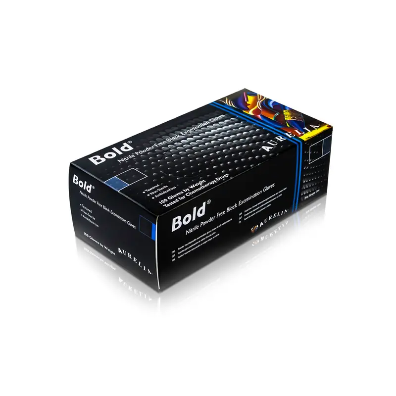 Aurelia Bold Black Nitrile Protective Gloves 1