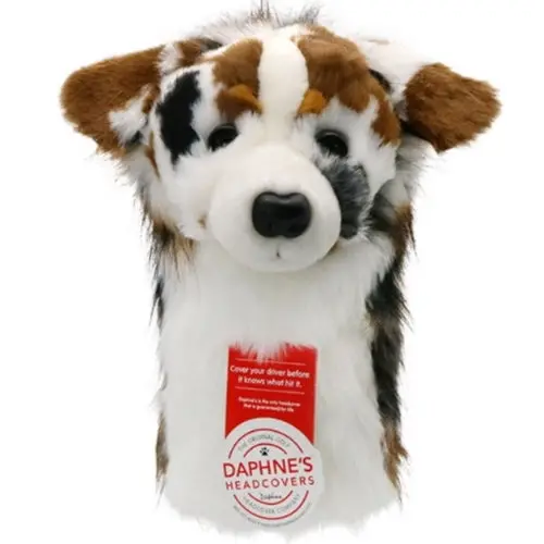 Australian Shepherd Golf Driver Head Cover – Daphne’S Stylish Animal Doll Design 1