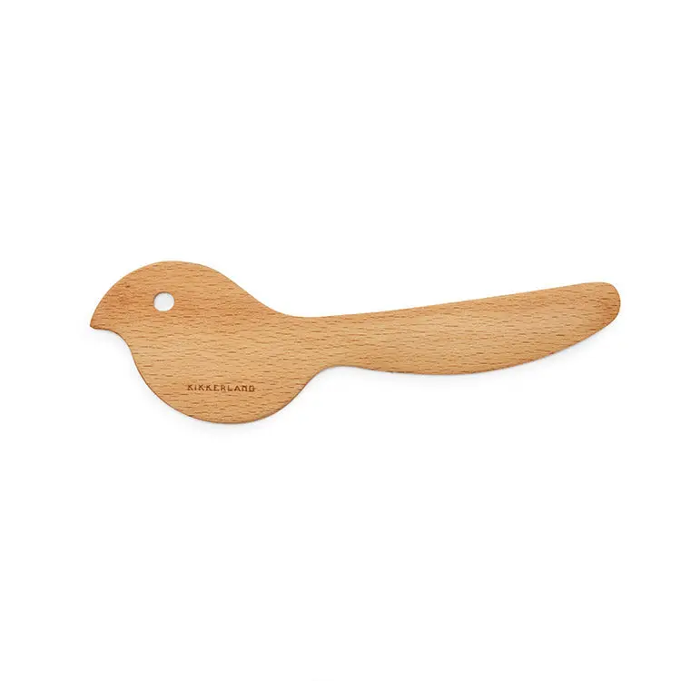 Bird-Embossed Stainless Steel Butter Spreader 1